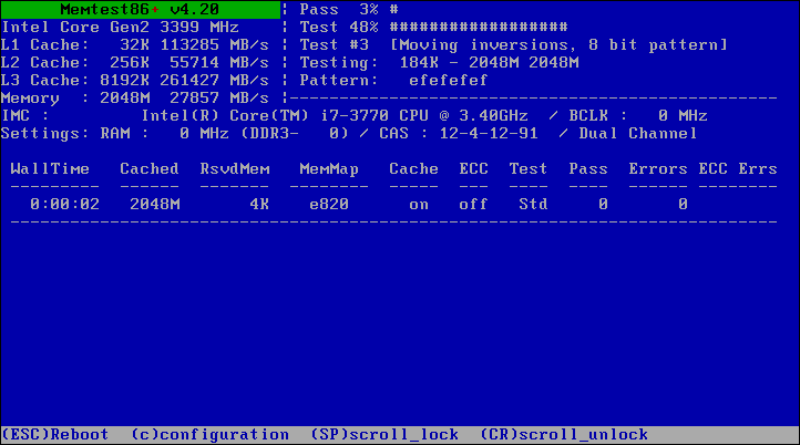 Memtest86 V4.20